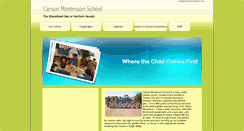 Desktop Screenshot of carsonmontessori.com